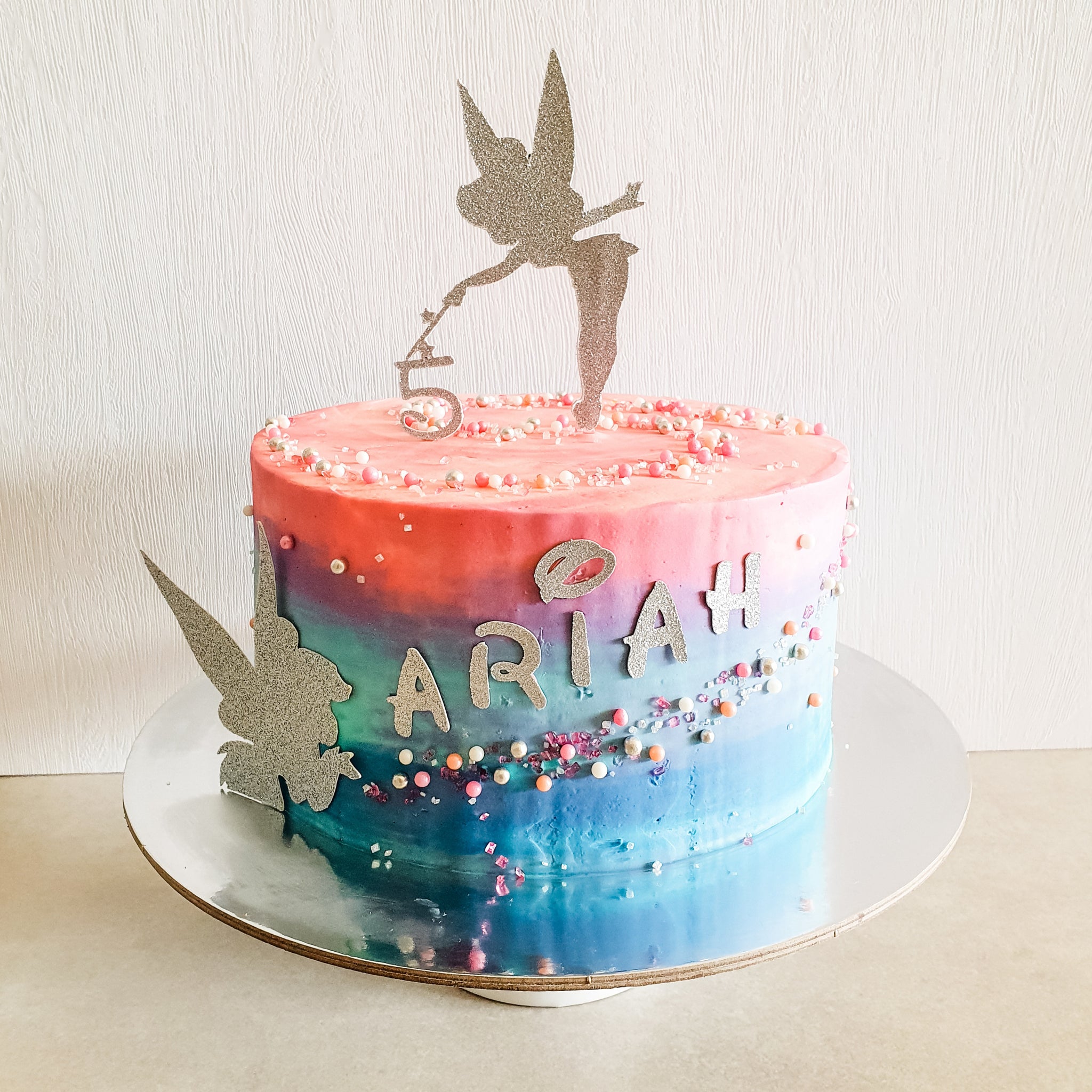 Fairy Theme Girls Birthday cake in Sydney by EliteCakeDesigns