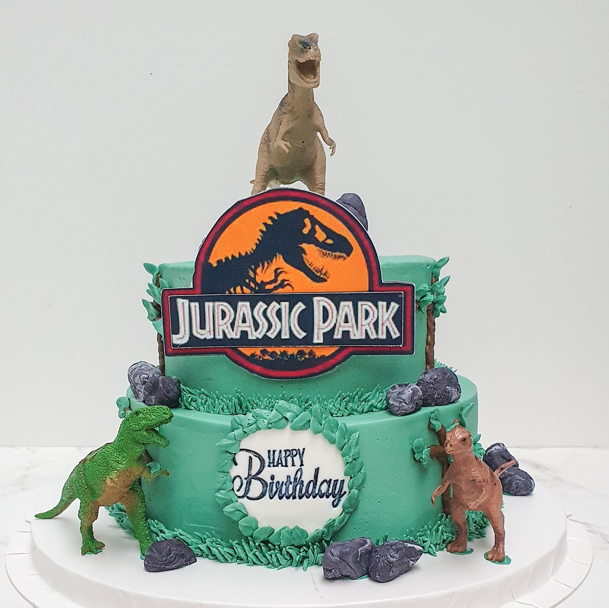 Dinosaur themed cake for kids birthday party, To order your customized theme  cakes, cupcakes and desserts, contact on Whatsapp or DM… | Instagram