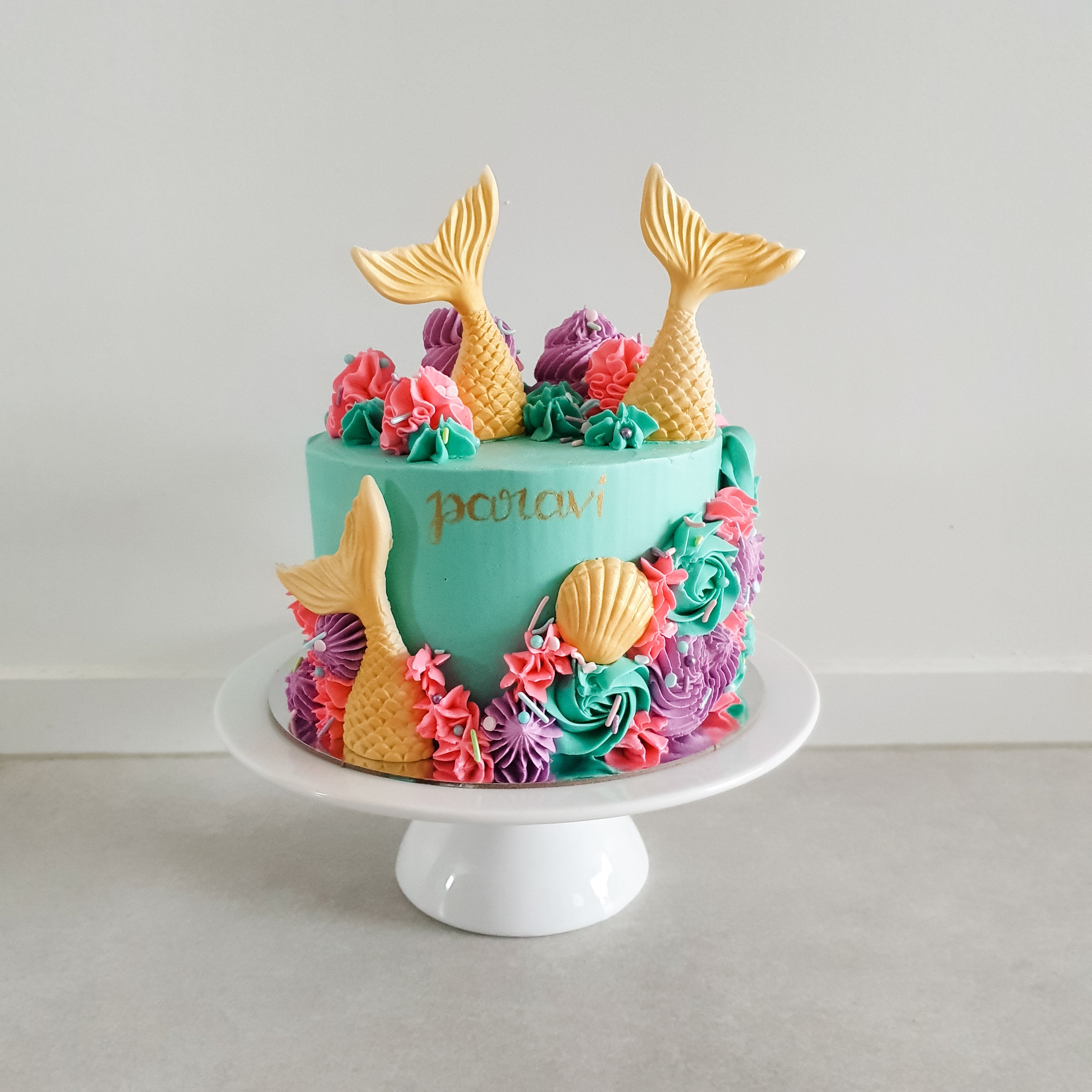 Easy Mermaid Birthday Cake | Yellow Dandy